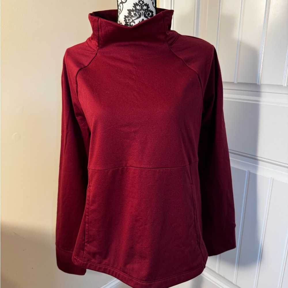 Avia Wine Red Funnel Neck Pullover